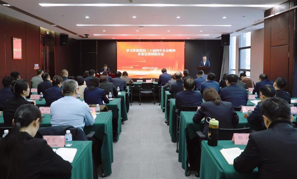 学习贯彻党的二十届四中全会精神市委宣讲团走进辉达娱乐